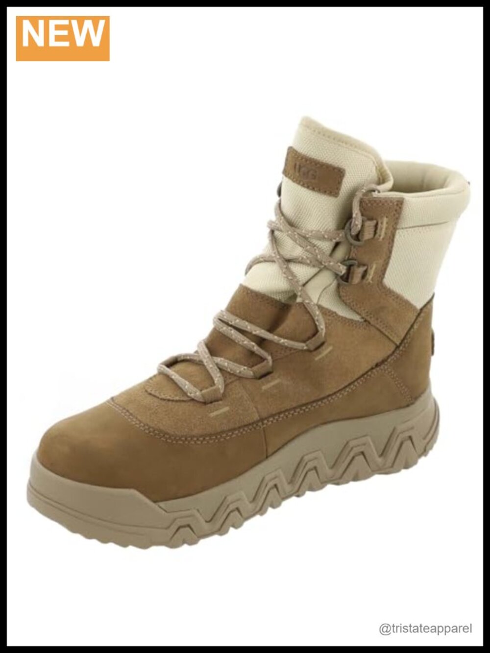 Waterproof Suede Lace-Up Ankle Bootie with Wool Sockliner